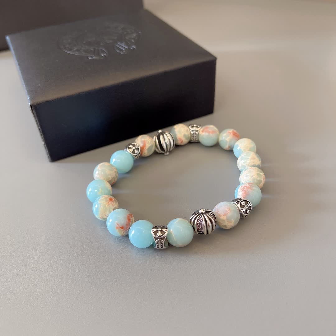 Chrome Hearts Chromecrafts Blue Opal Bracelet